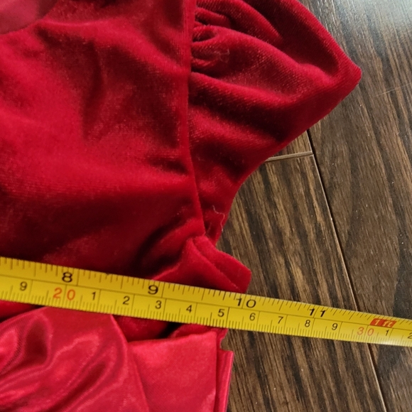 Jona Michelle Toddler Girl Special Occasion Dress Embroidery Red Wine White Sz 2 - Picture 12 of 13